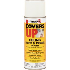 Ceiling Paint/Primer, Vertical Spray, 13 oz, WE