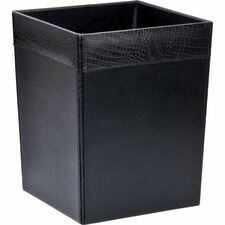 Wastebasket, Crocodile, 14 Quart, 9-1/2"x9-1/2"x12", BK