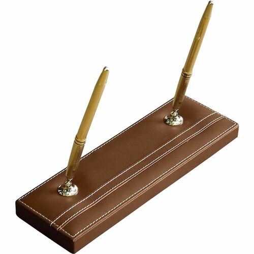 Pen Stand, Double, 11"x3-1/2"x8-1/2", BN