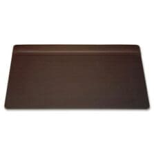 Desk Pad, w/ Top-Rail, 20"Wx34"Lx1/2"H, Chocolate Brown