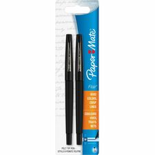 Flair Pen, Point Guard Tip, 2/PK, Black