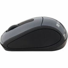 Mini Travel Mouse, Wireless, 2.0 USB, 2"x3"x1-1/4", Graphite