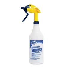 Sprayer Bottle, Adjustable Nozzle, 32 oz., White/Yellow
