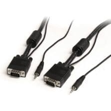 MAKE VGA VIDEO AND AUDIO CONNECTIONS USING A SINGLE, HIGH QUALITY CABLE - 30FT V