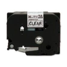 Label Tape, Laminated, f/P-touch, 1.4"x26.2', BlackonClear