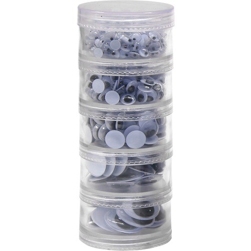 Wiggle Eyes Jar, 560/ST, Assorted Sized