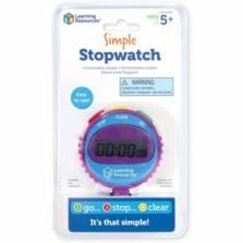 Simple Stopwatch, Accurate to 1/100 Second, Blue Stopwatch, Black Lanyard