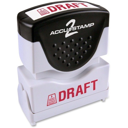 Accustamp Shutter, "Draft", Red