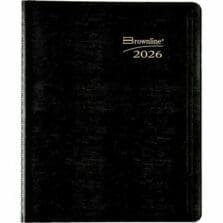 14-Month Planner, 2PPM, Dec-Jan, 8-7/8"x7-1/8", Black