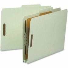 Classification Folder, 2" Exp., Letter, 1-Div, 10/BX, GYGN