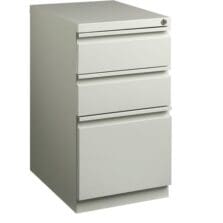 Pedestal File, B/B/F, Mobile, 15"x19-7/8"x27-3/4", LGY