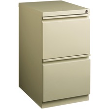 Pedestal File, F/F, Mobile, 15"x19-7/8"x27-3/4", Putty