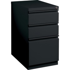Pedestal File, B/B/F, Mobile, 15"x22-7/8"x27-3/4", Black