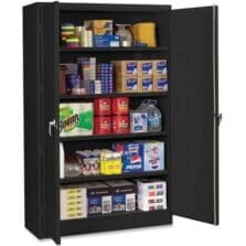 Storage Cabinet, Jumbo, Welded, 48"x24"x78", Black