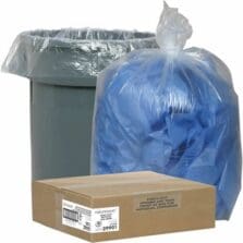 Trash Can Liners, Rcycld, 45 Gal, 1.5mil, 40"x46", 100/CT, CL