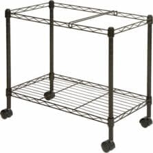 Mobile Filing Cart, Ltr/Lgl, 12-7/8"x25-3/4"x20-1/2", Black