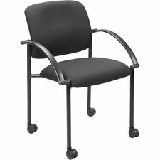 Stackable Guest Chair, w/Arms, 23-1/2"x23-1/2"x33", 2/CT, BK