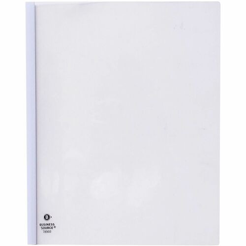 Report Cover, Poly, 1/8" Capacity, 50/BX, CL Cover/WE Binding
