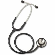Stethoscope, Adult, 22", Stainless Steel/Black
