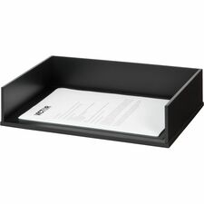 Stacking Letter Tray, Side, 13"x10-9/16"x3-1/4", Midnight BK