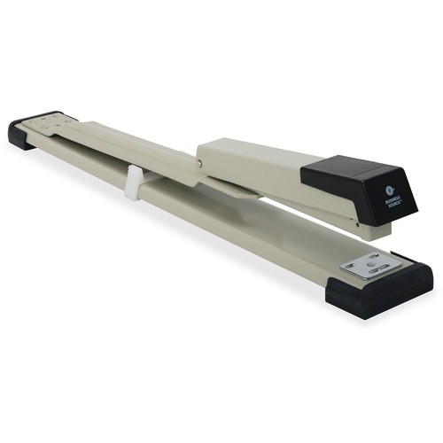 Stapler, Long Reach, 20 Sht Cap, Putty/Gray/Black