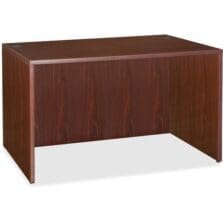 Desk Shell, Rectangular, 48"x24"x29-1/2", Mahogany