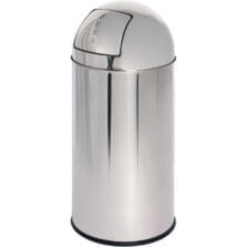 Waste Receptacle, 12 Gal, 14-4/5"Dia x 29-1/5", STST