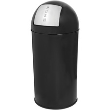 Waste Receptacle, 12 Gal, 14-4/5"Dia x 29-1/5", BK