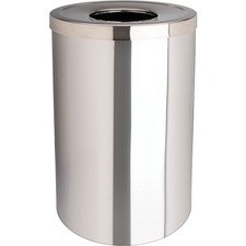 Waste Receptacle, 30 Gal, 20"Diax31-1/2"H, Stainless Steel