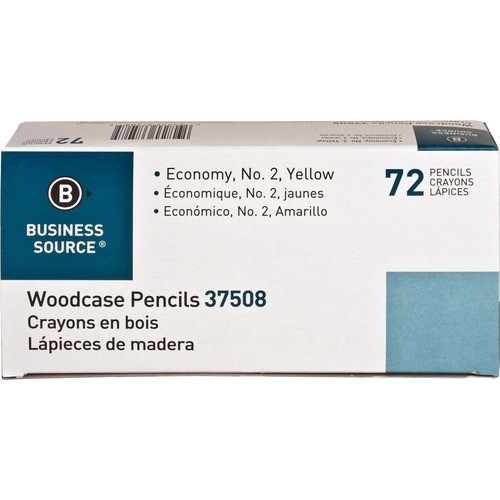 Woodcase Pencils, No. 2, 72/BX, Yellow