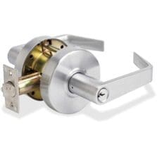Storeroom Lever w/Bump Stop, Heavy Duty, Chrome