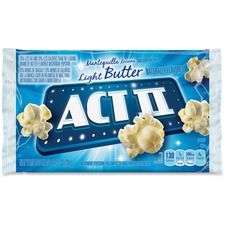 Microwave Popcorn, Act II, 2.75 oz. Pack, 36/CT, Light Butter