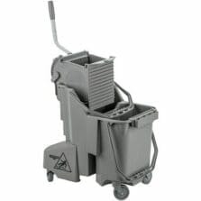 Mop Bucket,General Use, Dual-Compartment, Plastic, 32Qt, Gray