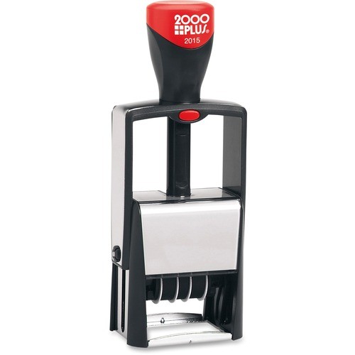 Self-Inking Heavy-Duty Line Dater, 5 Years, 1.25" x 0.63", Black Ink