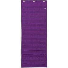 Pocket Chart, Dry Erase Activity, 13"x34", Purple