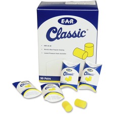 Earplugs, Uncorded, Pair Pack, 30PR/BX, Yellow