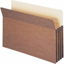 Expanding File Pockets, Top Tab, 3-1/2" Exp, Legal, 25/BX