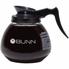 Decanter, Regular, 64oz/1.9L Capacity, Clear/Black Handle