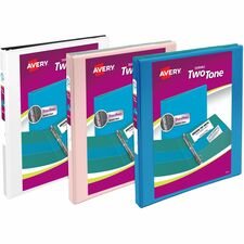 View Binder, 2-Tone, 1/2" Cap, f/8-1/2"x11" Sht, 12/CT AST