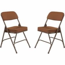 Chair, Folding, BoxSeat, Backrest, SteelFrame, ScotchgrdFabric, Glides, 18-3/4"Wx20-3/4"Dx32"H, 2/CT, ANTQGD
