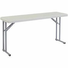 Table, Steel, Plast., Closing, Hi-Tmp., 18"x29.5"x60", Speckled GY
