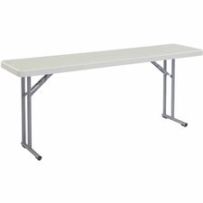 Table, Steel, Plast., Closing, Hi-Tmp., 18"x29.5"x72", Speckled GY