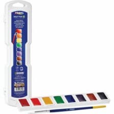 Watercolors, Half Pans, 8 Colors/Set, Assorted