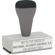 Stamp, Traditional, Custom Message, Adjustable, 0.87"x3.81", AST