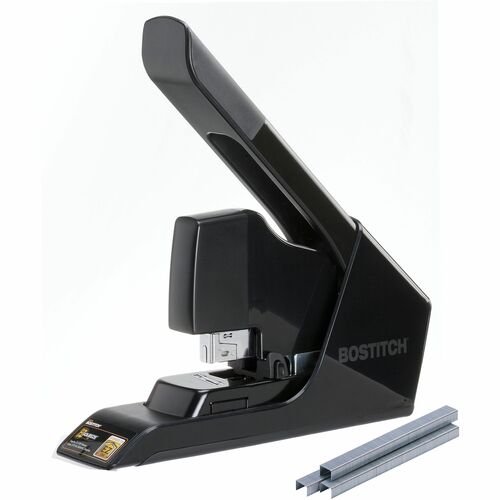 Stapler, Heavy-Duty, w/Staples, 130Sht Cap, Black