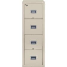 Fireproof Vertical File, 4-Drwr, Ltr, 17-11/16"x31"x52-3/4"PHT