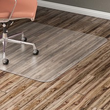 Hard Floor Chairmat, Rectangular, 36"x48", Clear