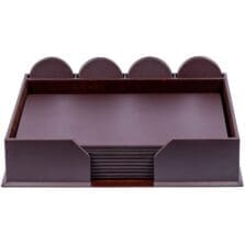 Conference Room Set, Rnd Coasters, 23 Pc, 18-1/4"x16-1/2"x4", BN