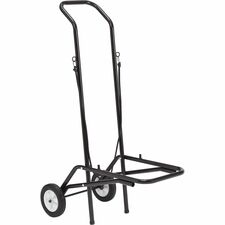 Dolly, 16-Gauge Steel, 12-Chair Cap., Casters, 8" Dia., 16lb, BN