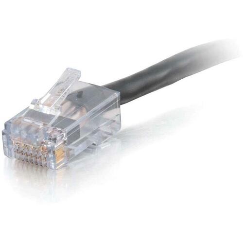 QS 35FT CAT6 NON BOOTED CMP BLK